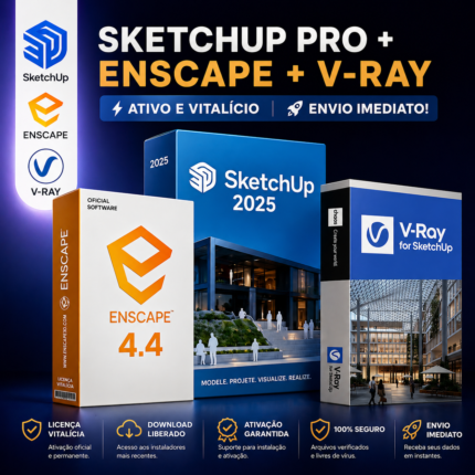 SketchUp Pro 2025+Enscape+V-Ray