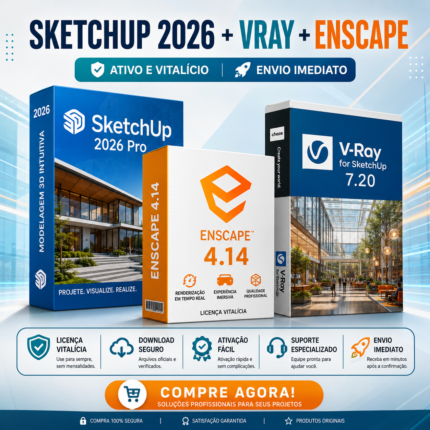 SketchUp Pro 2026+Enscape+V-Ray