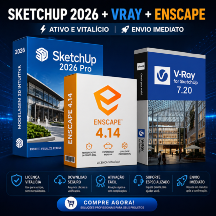 SketchUp Pro 2026+V-Ray+Enscape